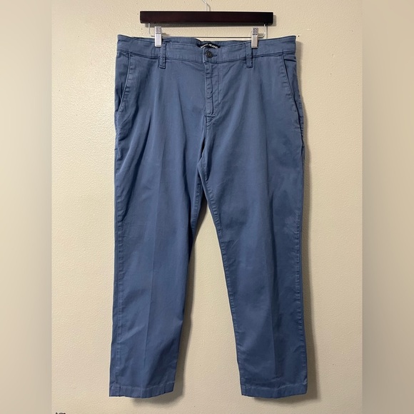 Mavi Edward Slim Straight Leg Chino Pants Vintage Indigo Sateen Twill 36 x 34 - Picture 5 of 8